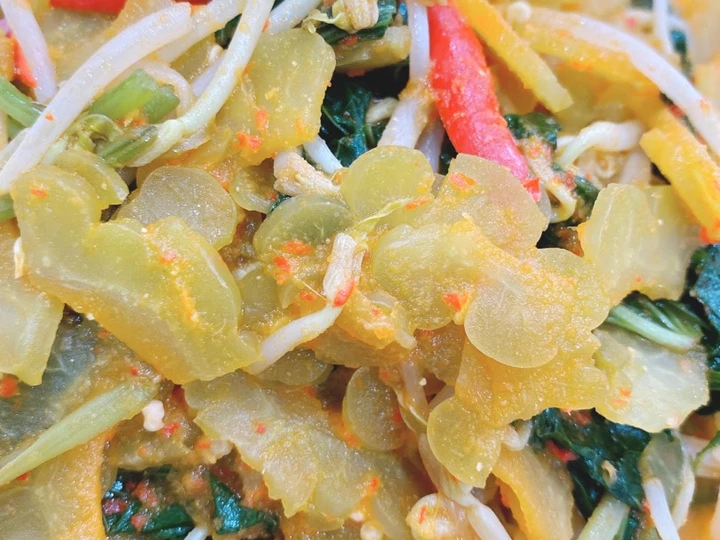 Cara Gampang Membikin Resep Tumis Pare toge daun kledek vegan yang Lezat Anti Ribet, Mantap