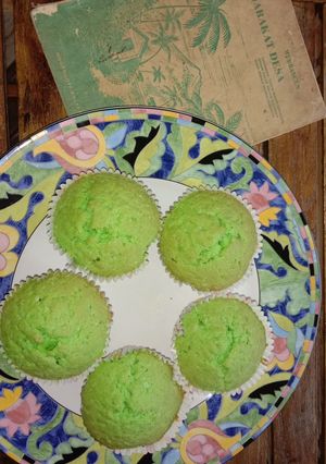 Foto resep Cupcake pandan 5 bahan