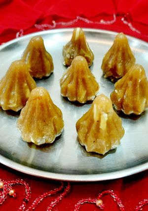 A picture of Wheat Flour Modak.