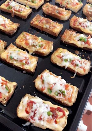 صورة لوصفة توست البيتزا 🍕