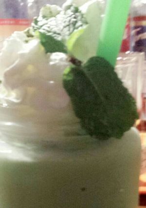 Hình của món Matcha đá xay.