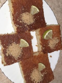 صورة لوصفة بسبوسة ناجحة