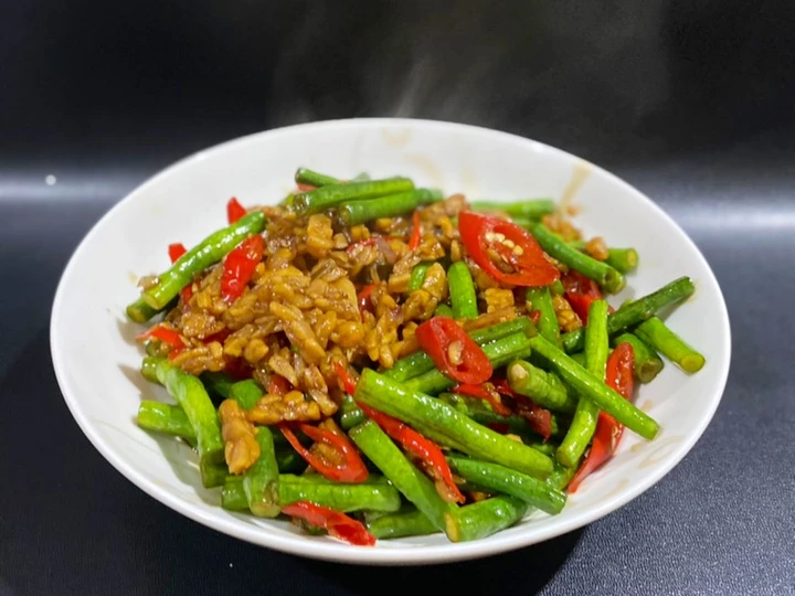 Langkah Mudah untuk Menyiapkan Resep Tumis tempe kacang panjang yang Lezat Anti Ribet, Mantap Sekali