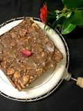 Coffee walnut salami cake
