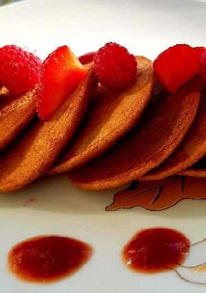 O poză a rețetei Mini-pancakes "ciocolatoase".