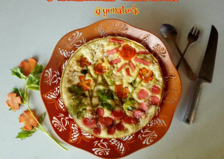 Bagaimana Membuat Focaccia Garden (Panggang Teflon), Sempurna