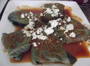 Una foto de zapallo relleno