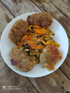 Una foto de Croquetas de amaranto y girasol con pollo