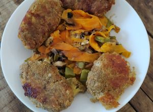 Una foto de Croquetas de amaranto y girasol con pollo