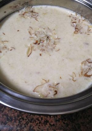 A picture of Aloo ki kheer.