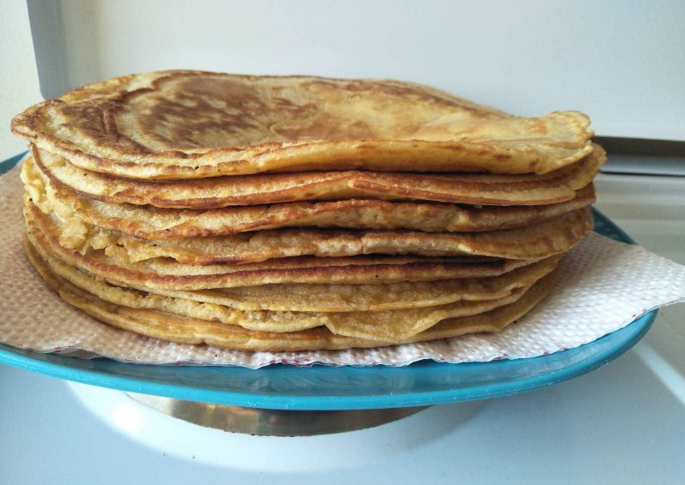 Rice and banana pancakes