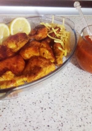 عکسی از دستور مرغ زعفرانی