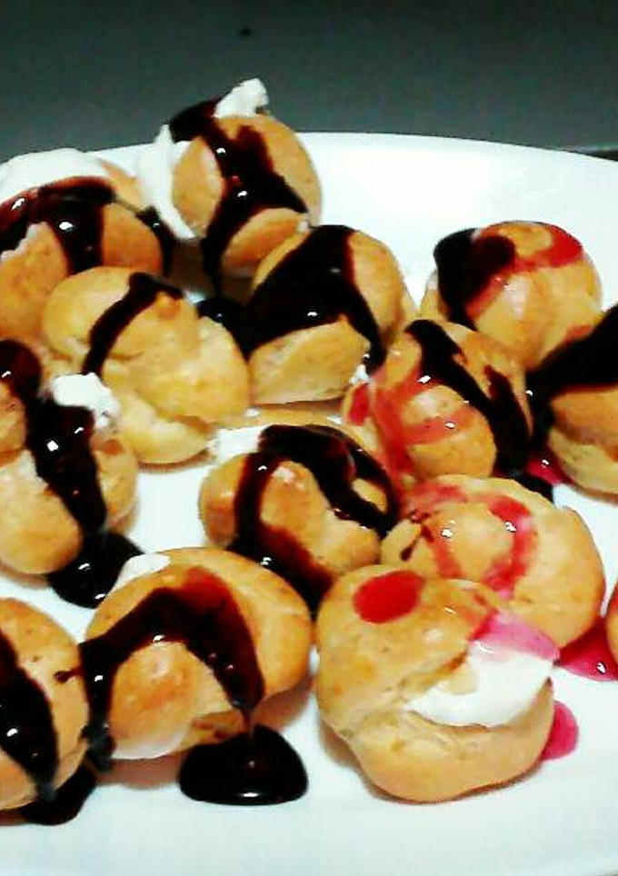 Una foto de Profiteroles