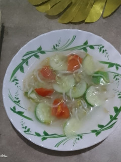 Foto resep Sayur bening 3T/toge timun tomat