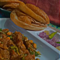 A picture of Pao bhaji.