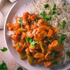 A picture of Maafe ~ West African Peanut Stew.