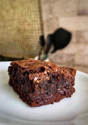 Una foto de Brownie de chocolate