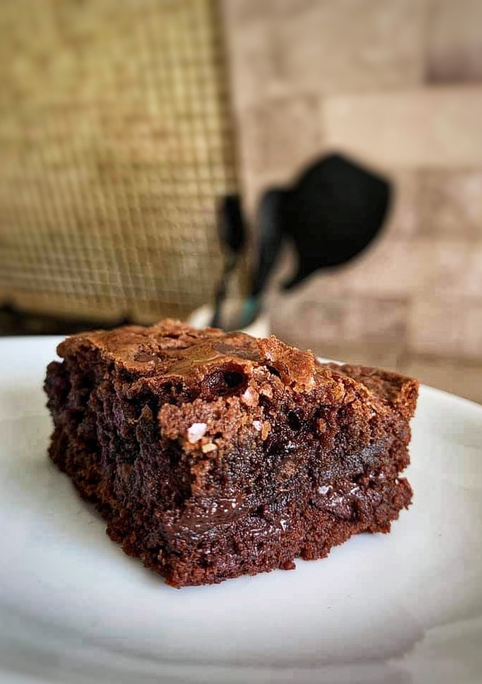 Una foto de Brownie de chocolate