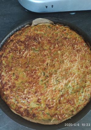Une photo de Tarte courgettes et carottes