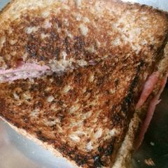 Pan toasted brawn sandwich A picture of Pan toasted brawn sandwich.