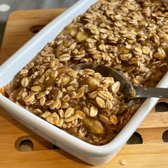 Vegan Banana Baked Oats A picture of Vegan Banana Baked Oats.