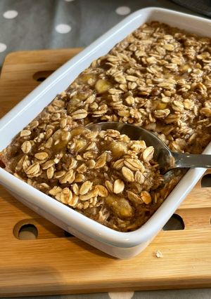 A picture of Vegan Banana Baked Oats.