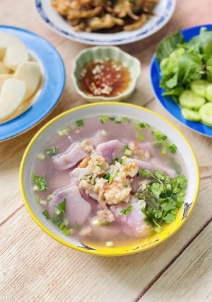 Hình của món Canh Khoai Mỡ Nấu Tôm.