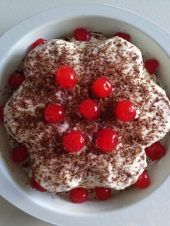 Una foto de Tarta de galletas con leche condensada