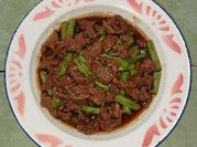 Gambar tumis buncis daging teriyaki