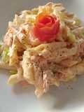 Ensalada cocktail de plumas