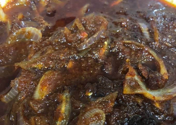 Sambal tumis ikan bilis
