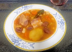 Una foto de Judiones del barco con chorizo. (Receta rápida)