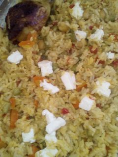 صورة لوصفة رز بالخضر