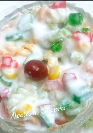 A picture of Tri Colour Pasta Salad.