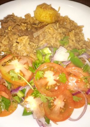 A picture of Beef pilau.