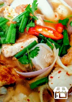 รูปของ ต้มแซ่บอกไก่กับไข่เจียวเห็ด