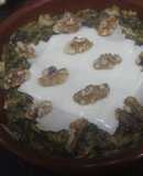 Lasaña de pollo con espinacas y nueces