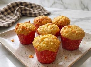 Foto resep Muffin Sosis Keju Mozzarella (No Mixer)