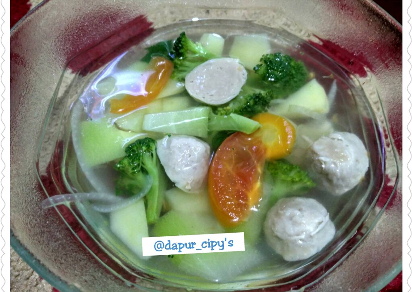 Sop sayur sederhana