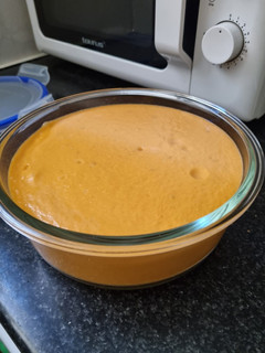 Una foto de Salmorejo de manzana