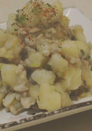軟綿鹹香∣肉末炒馬鈴薯 的食譜成品照片