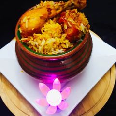Hyderabadi Chicken Biryani A picture of Hyderabadi Chicken Biryani.