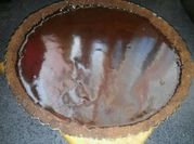 Una foto de tarta de moka