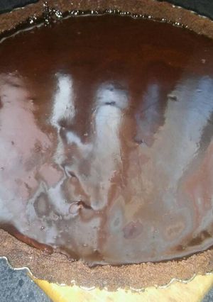 Una foto de Tarta moka con ganache de chocolate