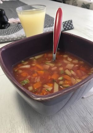 Una foto de Sopa de verduras
