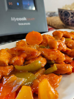 Una foto de Pollo agridulce estilo chino en robot MyCook Touch