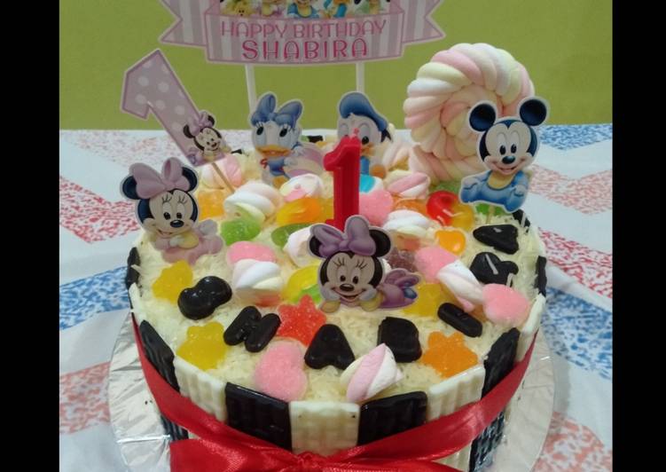 Cara buat Blackforest Birthday Cake (Base cake DCC Blackforest Panggang) , Bisa Manjain Lidah