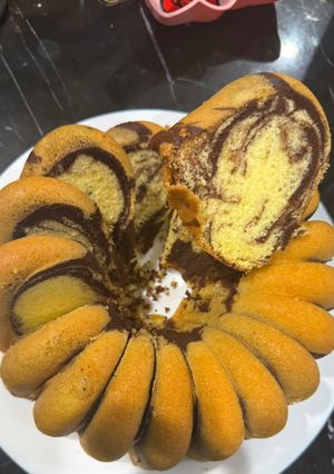 Foto resep Marmer cake all in