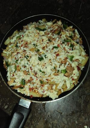A picture of Pizza fries by sunaira younus .