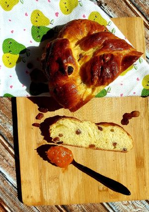 Narancsos- mazsolás kalács recept fotója